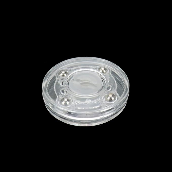 4Pcs Plastic Turntable 2-Inch Acrylic Turntable Heavy Duty Organizer Bearings Hardware for Kitchen Spice Rack Table Cake (Clear)