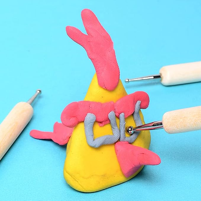 31 Pcs Cake Decorating Tool Set, Fondant Tool, Polymer Clay Tool, Modeling Clay Sculpting Tools Kits for Pottery Sculpture