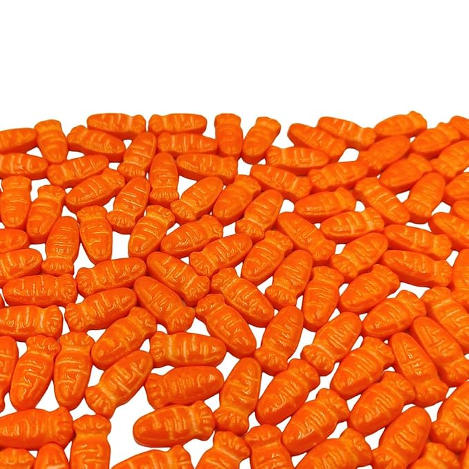 Homankit Carrot Sprinkles for Cake Decorating, Easter Sprinkles, Edible Carrot Cake Decorations for Easter Cupcake Toppers Baking Cookie Ice Cream Dount Dessert Decoration 3.5oz