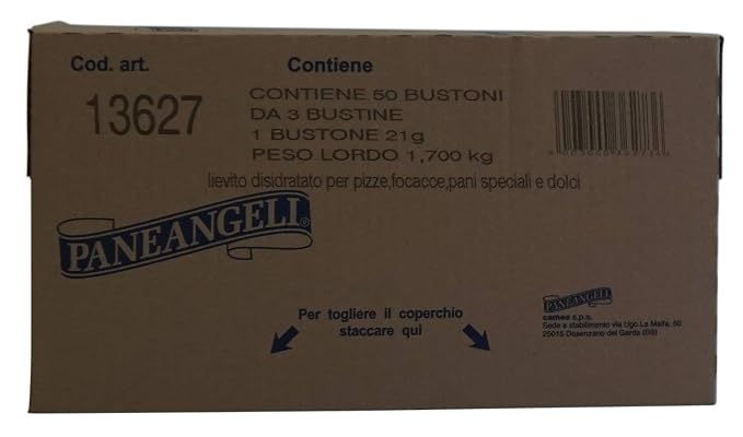 Paneangeli "Mastro Fornaio" Yeast For Pizza 3x7g Full Size Box, Pack of 50