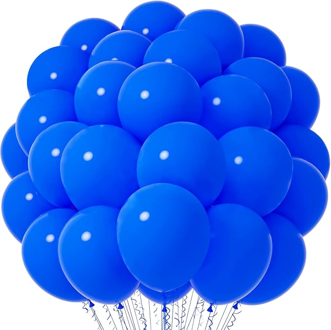 Voircoloria Blue Balloons, 66pack 12inch Blue Latex Party Balloons for Birthday Baby Shower Graduation Wedding Gender Reveal Anniversary Bachelorette Party Decorations