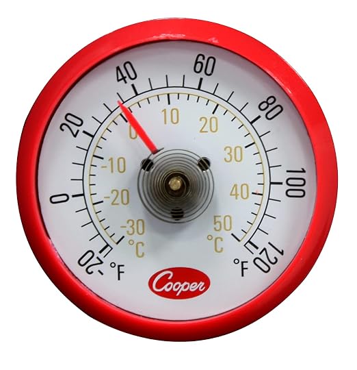 Cooper Cooper-Atkins 535-0-8 Cooler Thermometer with Magnet, -20°F/120°C