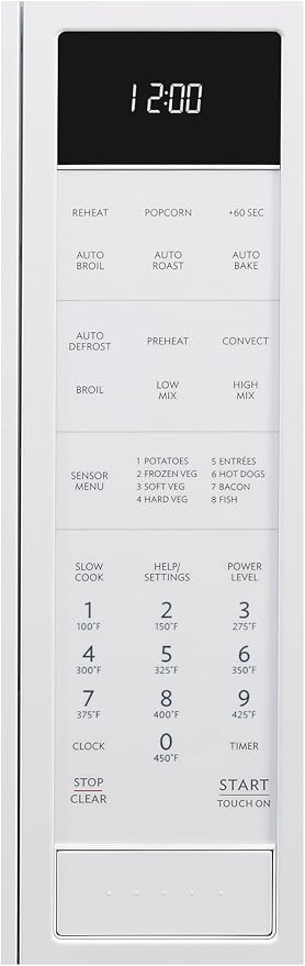 SHARP SMC1585KW Convection Countertop Microwave Oven with Removeable 15.4" Carousel Turntable, 1.5 Cubic Feet, 900 Watt, Sensor Cooking, White