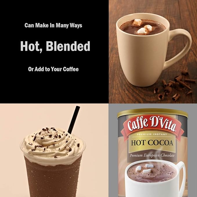 Caffe D'Vita Hot Cocoa, 16-Ounce Cans