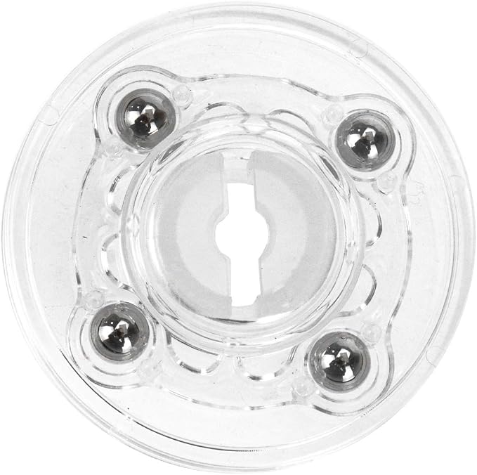 4Pcs Plastic Turntable 2-Inch Acrylic Turntable Heavy Duty Organizer Bearings Hardware for Kitchen Spice Rack Table Cake (Clear)