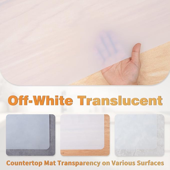 31.5" x 23.6" Extra Large Silicone Mat for Resin Casting, Epoxy and Crafts, Nonstick Silicone Sheet for Jewelry Casting Molds, Clear Countertop Protector Mat Heat Resistant Placemats by Foepoge