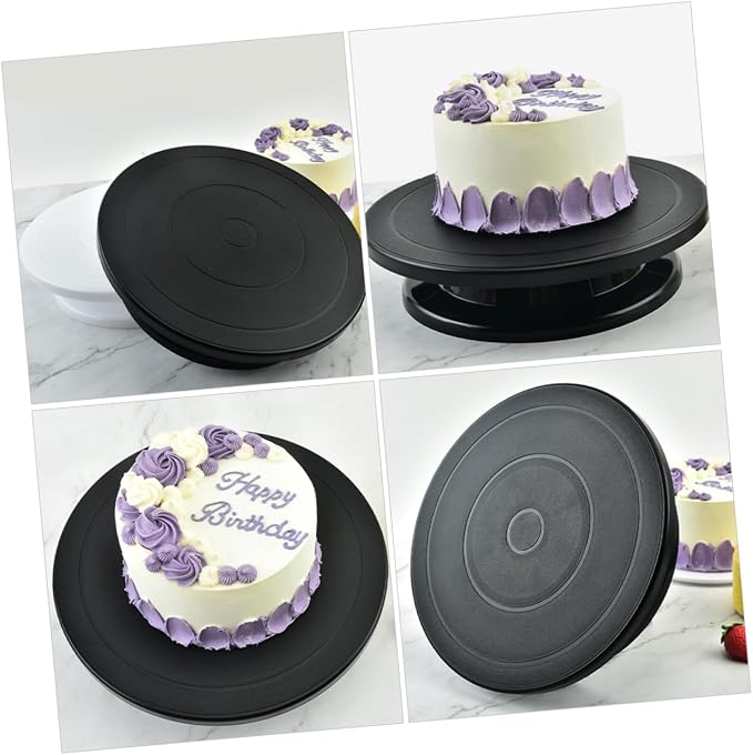 Cake Decorating Turntable,Cake Decorating Supplies Revolving (Black)