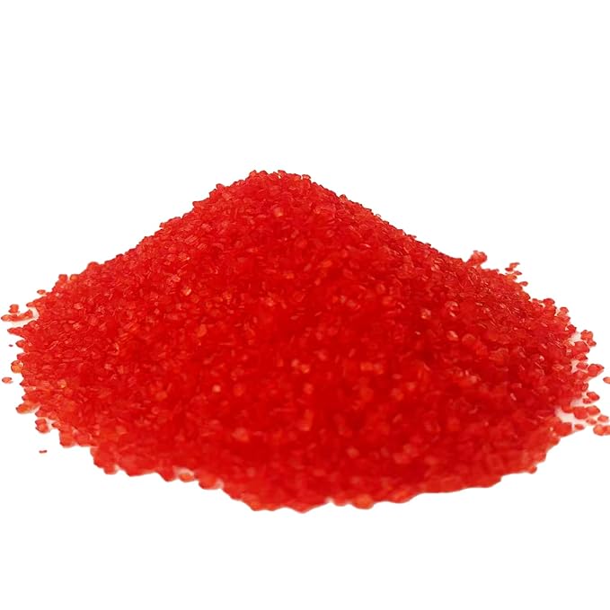 Sentovac Red Sanding Sugar for Baking Edible Sparkling Coarse Sugar Crystals Sprinkles for Baking Topping Cake Cookie Cupcake Topper Ice Cream Decoration Supplies 3.2 OZ
