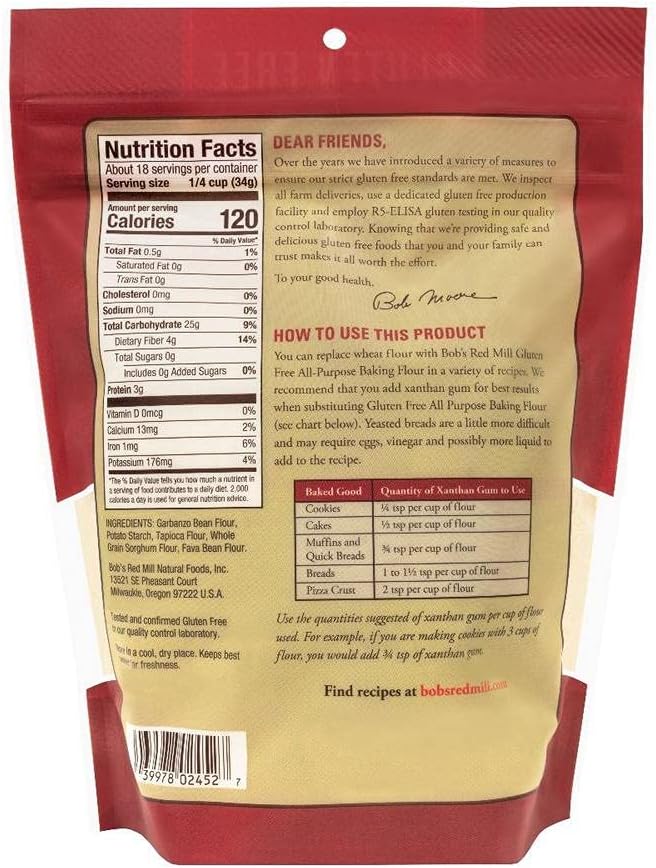 Bob's Red Mill All Purpose Gluten Free Flour - 1.37 Pound (Pack of 2)