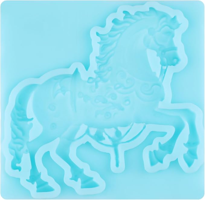 Horse Fondant Molds Horse Animal Silicone Chocolate Mold for Cake Decorating Cupcake Topper Chocolate Candy Gum Paste Polymer Clay