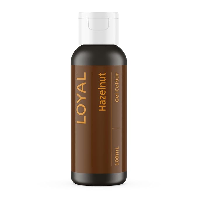 Loyal Gel Food Coloring | Vibrant Color for Buttercream, Fondant, Royal Icing, Gum Paste, Marzipan and Cake Batter | Gel-Based Concentrated Food Dye - 100ml Hazelnut