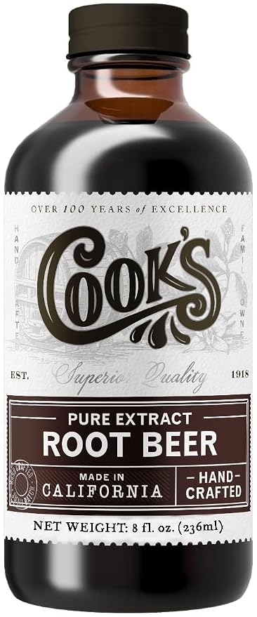 Cook's, Root Beer Extract Flavoring, For Root Beer Making and Baking, 8 Ounce