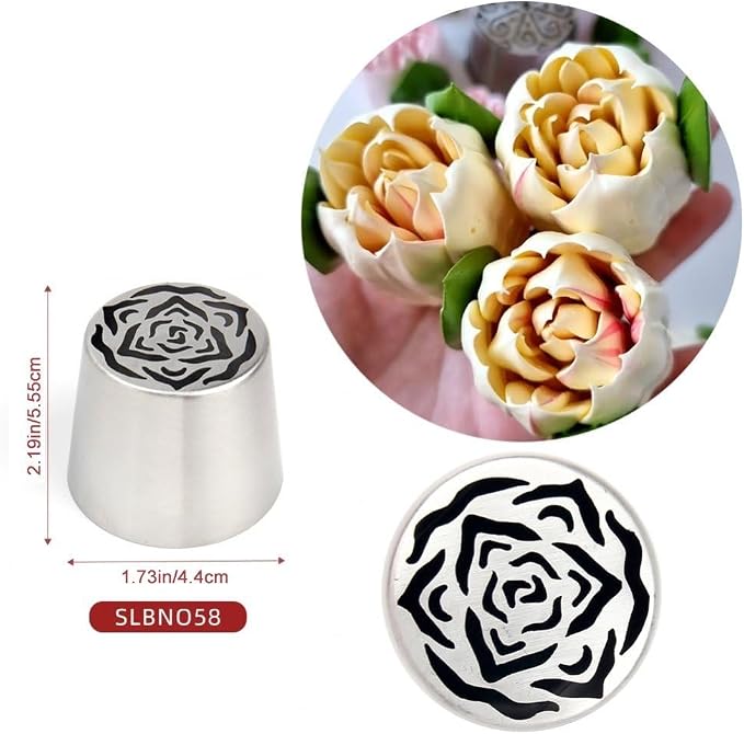 Russian Piping Nozzles Flower Frosting Nozzles Cake Decorating Nozzles Set Rose Tulip Icing Piping Tips Cake Decorations Supplies