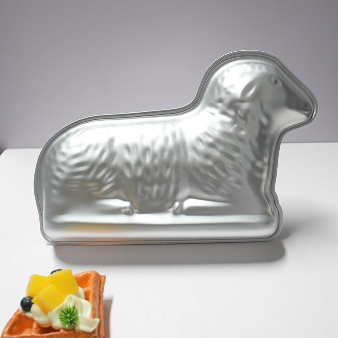 Easter Cake Pan Premium Lamb Shaped Cake Pan,Lamb Cake Tin, Baking Pan,Aluminum, Birthday And Occasion Cakes Easter
