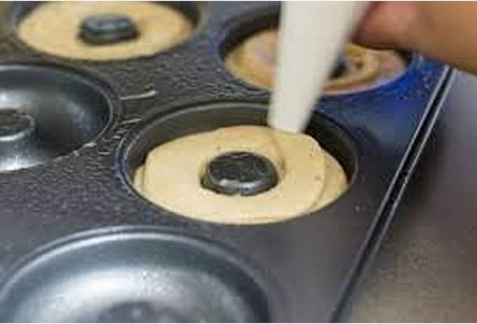 Donut Pan by Dohnuts - Premium 6 Cup Non-Stick Mini Doughnut and Bagel maker – for Healthier Homemade Baked Cakes
