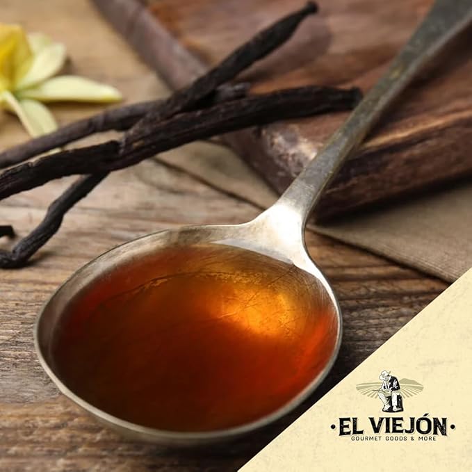 Mexican Vanilla Extract, 250 mL (8.3 Fl Oz), Premium Vanilla for Baking, Cooking, Coffee & Desserts – El Viejón