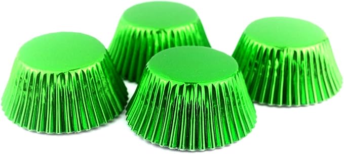 Foil Cupcake Liners Standard Baking Cups 100 Count (Green)