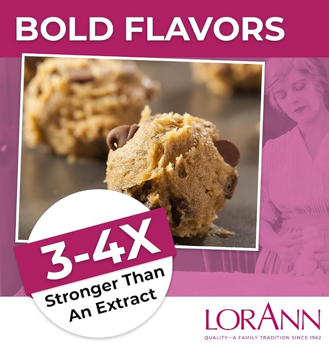 LorAnn Oils Super Strength Flavoring - Used For Candy Making, Flavoring Extracts, Baking, Hard Candy, and Flavor Oils - Bold, Natural Flavors 4X Stronger Than Extracts - Cake Batter, 1 fl oz