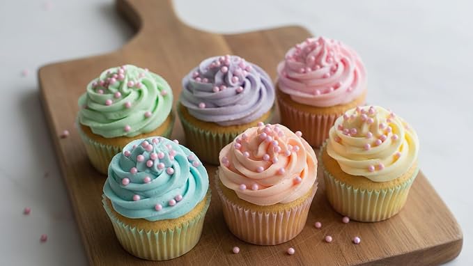 NCS Pink Shimmer 4mm Edible Sugar Pearls Sprinkles – Cupcake, Cake, Cookie & Baking Decorations, 7 oz