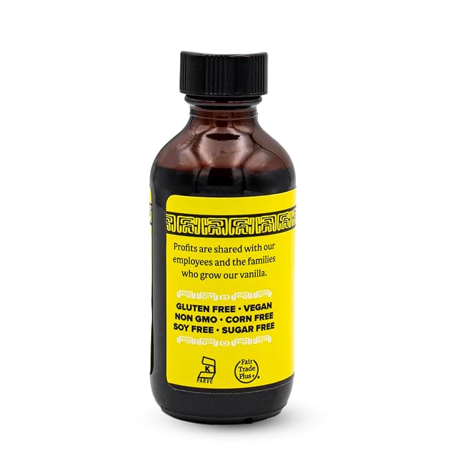 Singing Dog Vanilla Pure Vanilla Extract, 2 fl oz - All-Natural, Non-GMO, Sugar-Free, Corn-Free - Allergen-Free USA Facilities, Kosher, Vegan