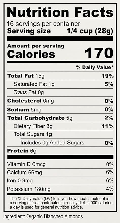 Anthony's Organic Almond Flour, 1 lb, Blanched, Gluten Free, Non GMO, Keto Friendly, Extra Fine, Low Carb (Pack of 2)