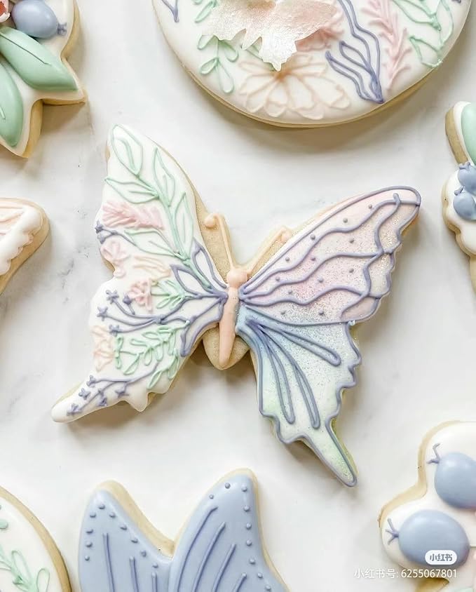 3PCS Butterfly Cookie Cutters Set,Stainless Steel Cutter for Themed Party Baby Shower Wedding Spring Easter Holiday