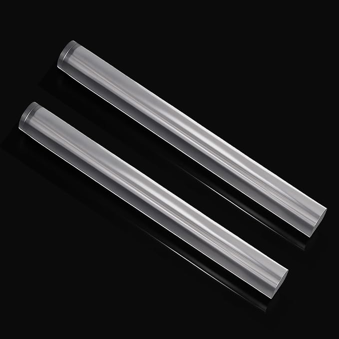 2pcs Acrylic Clay Roller, Plastic Clear Round Tube Roller Pin Polymer Clay Tools for DIY Handmade Crafts Handmade Art Supplies