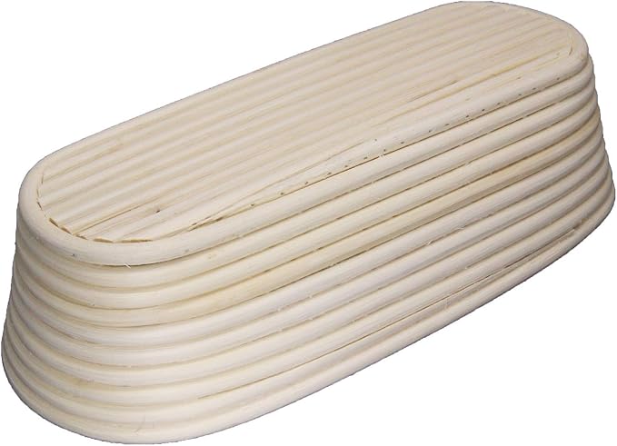 12 Inch Oval Long Banneton, BetterJonny Artisan Bread Proofing Basket +Liner Combo Set for Rising Dough