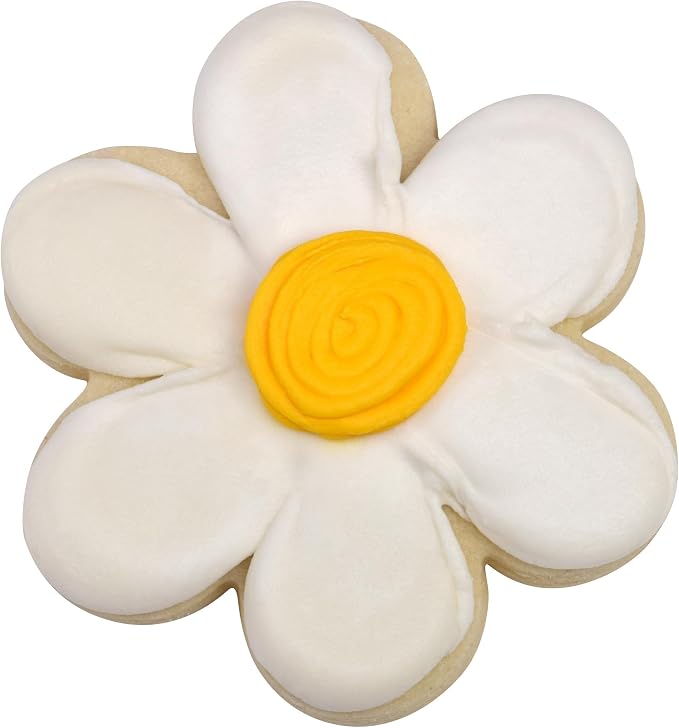 R&M International Scallop Flower Cookie and Biscuit Cutters, Assorted Sizes, Bright Colors, 6-Piece Set