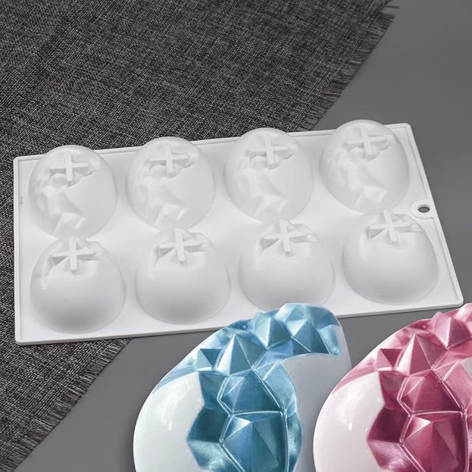 Mostsom Silicone Egg Molds for Chocolate - Easter Party Chocolate Fondant Candy Jelly Dome Mousse Cake Topper Making