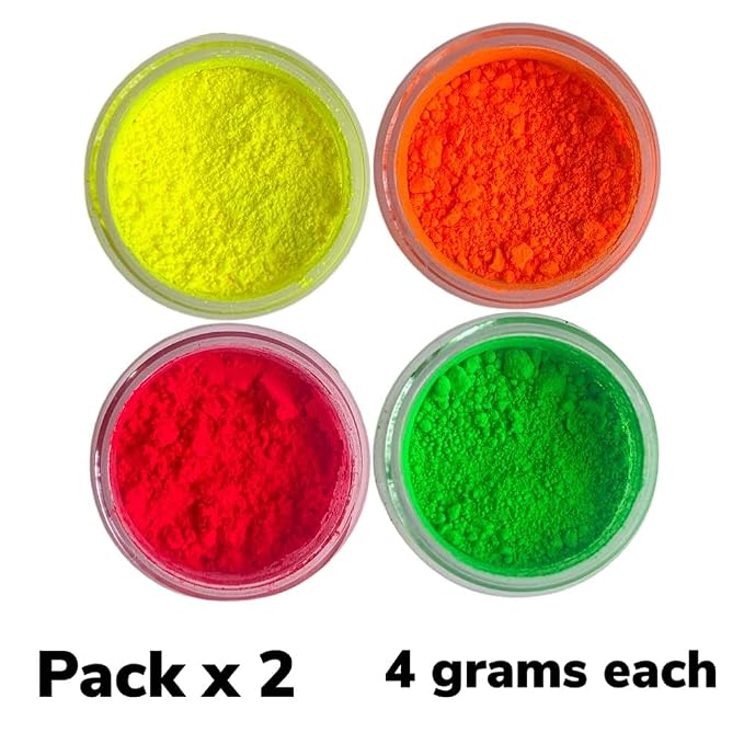 Oh! Sweet Art - Edible Petal Dust - For Decorating Cakes, Cupcakes, Cake Pops, & More - Kosher, Food-Grade Coloring - Neon Set x 4 units each jar 4 grams
