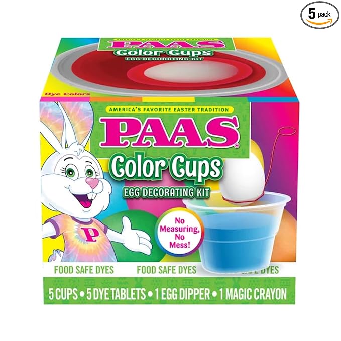 PAAS Color Cups Egg Decorating Kit - America's Favorite Easter Tradition