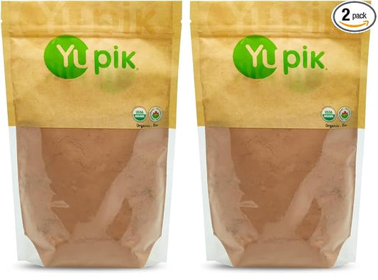 Yupik Organic Natural Cocoa Powder, 2.2lb, Non-GMO, Vegan, Gluten-Free, Pack of 2