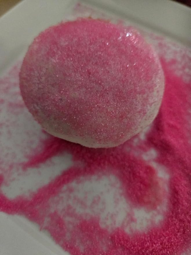 Senchanting Edible Crystal Pink Sanding Candy Pink Sanding Sugar Sprinkles for Cake Decorating Wedding Valentine's Day Party Baking Cupcake Cookie Ice Cream Decoration Supplies 90g/3.2oz