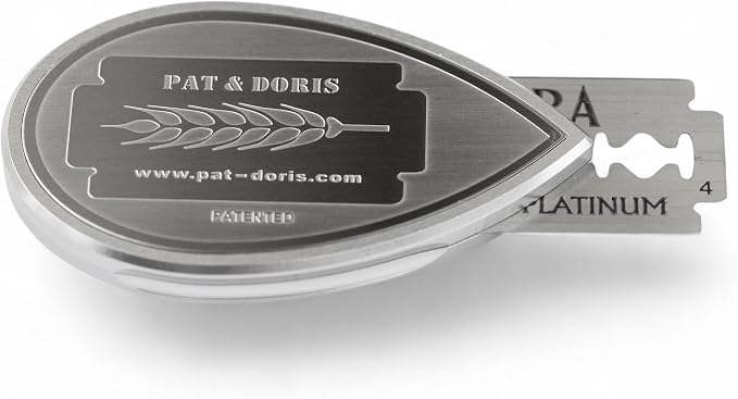 pat & doris sourdough bread lame dough scoring lame scoring knife – CNC Aluminum Alloy Handle with Stainless Etched Side Plates, Adjustable Knife Lenght Magnetic Blade Storage