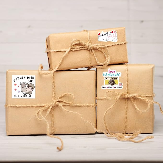 Handle with Care Stickers for Shipping,Fragile Sticker for Shipping 500 Labels Per Roll