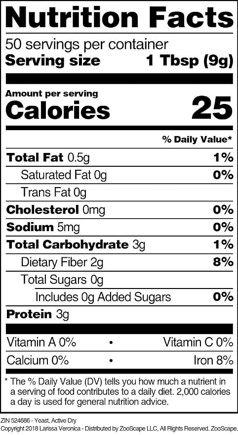 Yeast, Active Dry (16 oz, ZIN: 524686) - 3 Pack