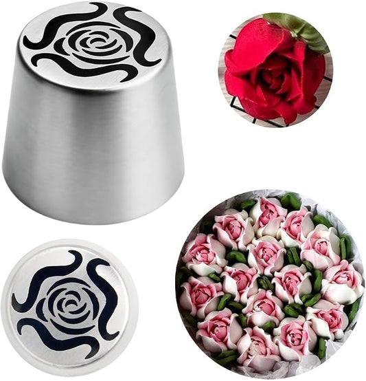 Extra Large Stainless Steel Russian Piping Tips, Floral Icing Nozzles for Cake Decorating, Pastry Cupcake Frosting & Flower Decoration, Baking Cake Decorating Supplies Kitchen Gadgets XL56