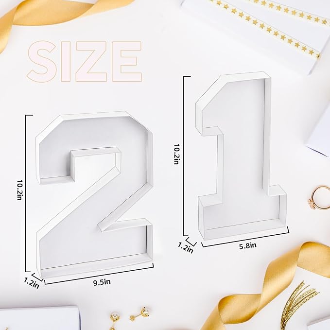 21 Set Cardboard Number for Charcuterie 10.2'' Fillable Tray Charcuterie Paper Box for 21th Birthday Anniversary Party Decorations Chocolate Candy Cupcake Container