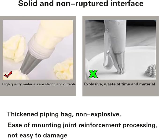 Piping Bags - 14 Inch Disposable Icing Bags, Disposable Decorating Bags for Frosting, Pastry Bags Disposable, Great for Cakes and Cookies Decoration (200 PCS)