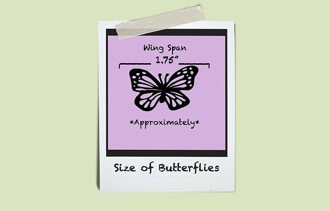 Sugar Robot Inc. Edible Butterflies Small Size Premium Crafted Made in the USA Cake and Cupcake Toppers, Decoration (Rainbow)