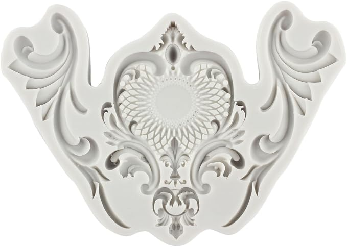 Baroque Silicone Molds Border Chocolate Scroll Fondant Mold For Sugar Cake Decorating Cupcake Topper Gum Paste Polymer Clay