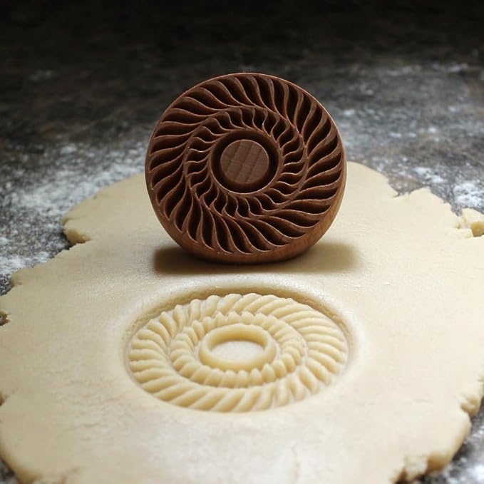 Wood Cookie Stamp, 2.5 Inch (Jelly Roll CS-085)