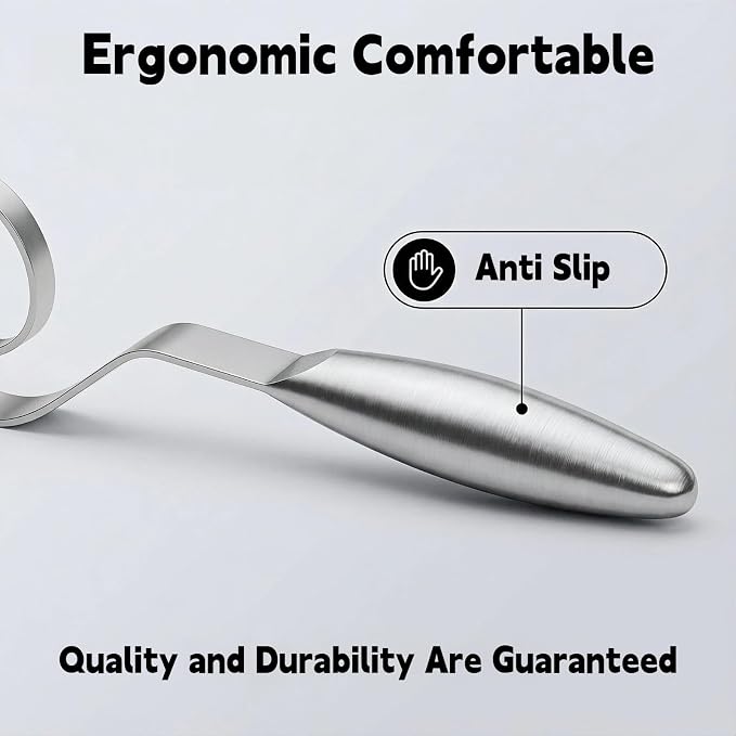 Maxjoy Danish Dough Whisk Stainless Steel Hook for Bread Sourdough Mixing