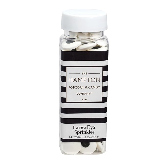 Large Eye Sprinkles 4.4 oz, Candy Eyes, Candy Eyeball Sprinkles For Cake Decorating, Baking, Ice Cream & More, The Hampton Candy Company