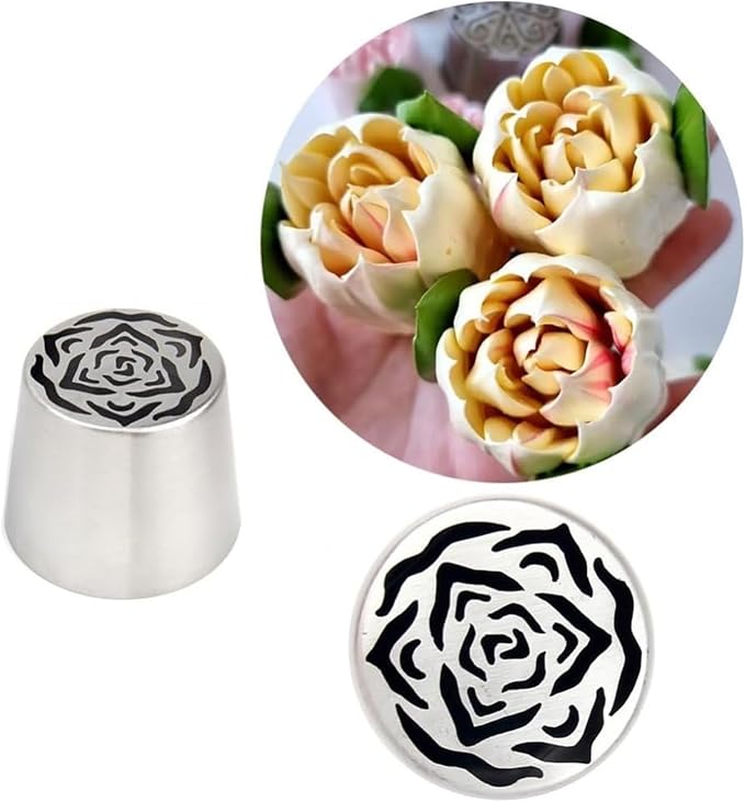 Russian Piping Nozzles Flower Frosting Nozzles Cake Decorating Nozzles Set Rose Tulip Icing Piping Tips Cake Decorations Supplies,DIY Cupcakes Dessert B