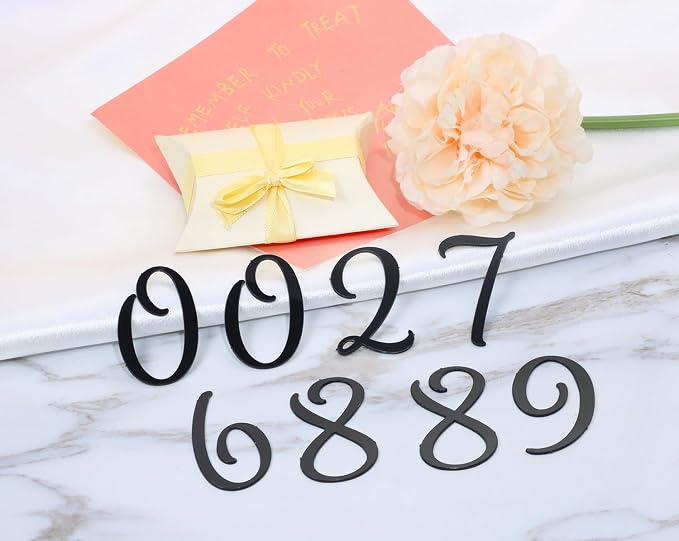 Shapenty Acrylic 0-9 Number Cake Toppers Picks for Birthday Wedding Anniversary Christmas Cake Decoration Party Supplies (20, Black)