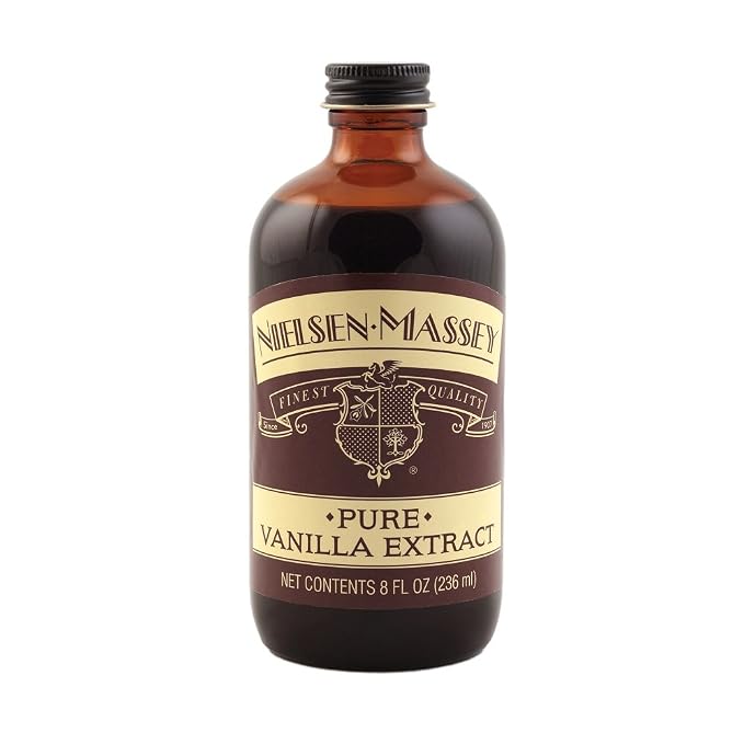 Nielsen-Massey Pure Vanilla Extract for Baking and Cooking, 8 Ounce Bottle (Pack of 2)