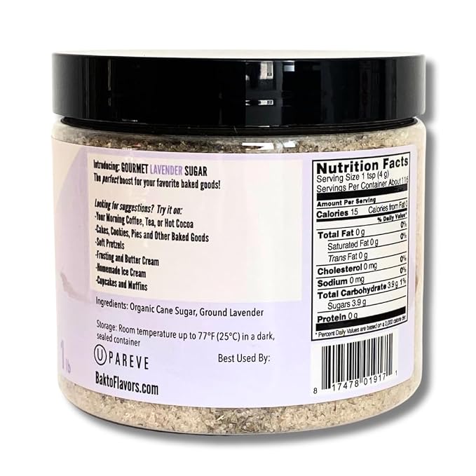 Gourmet Lavender Sugar - 1 lb Jar