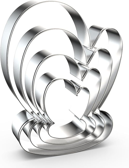 Winter Mitten Glove Cookie Cutter Set for Baking, 5/4/3/2 inch, 4 Piece, Stainless Steel